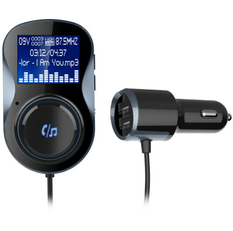 Bluetooth fm передатчик Аудио Автомобильный MP3 плеер беспроводной в автомобиле