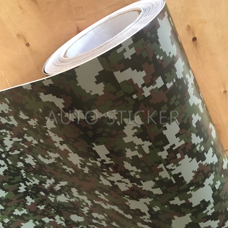 army green digital camo vinyl car wrap 7
