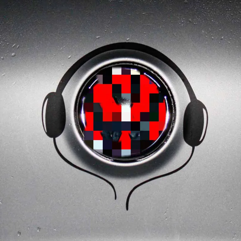 

Aliauto Car-styling Earphone Car Stickers Tail Logo Decal Accessories For Volkswagen Polo Skoda Golf Jetta Sagitar Polo Tiguan