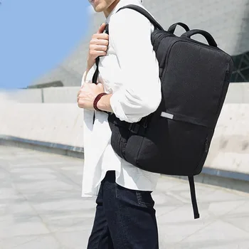 

Hot Selling Men Stretchable Backpack Large Capacity with USB Charging Port Knapsack for Travel Outdoor -B5