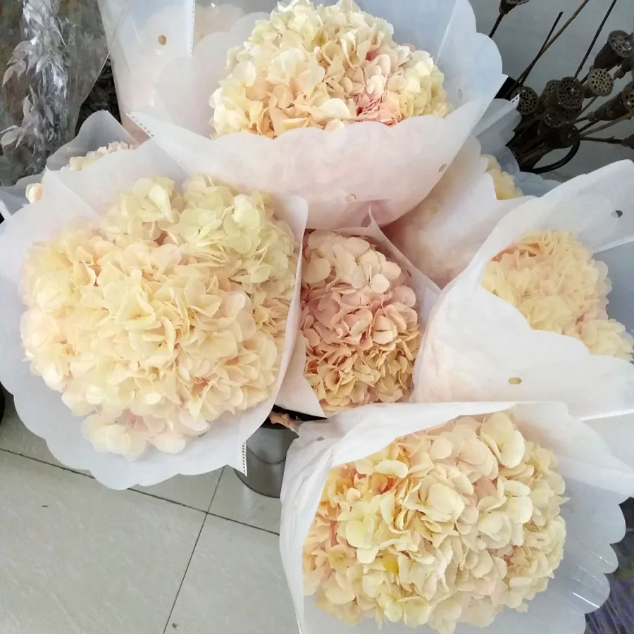 

Preserved Hydrangea Dry Flowers Wedding Home Party Decoration Artificial Flower Bouquet