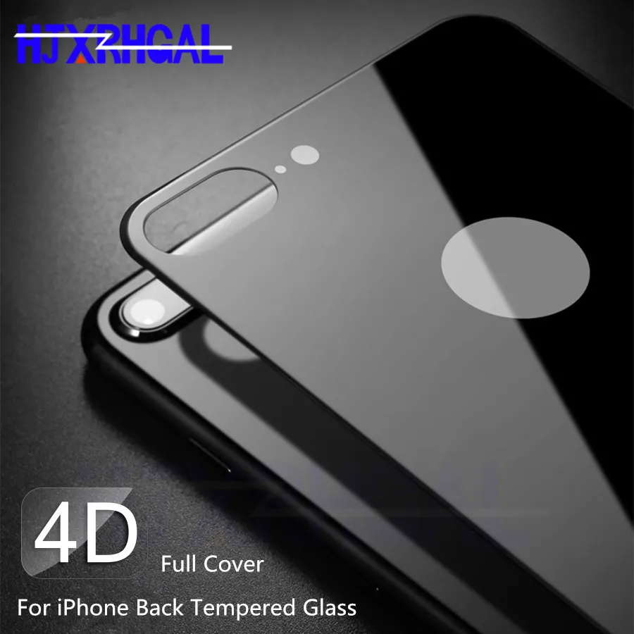 

4D back Tempered Glass For iPhone X XR XS Max 10 Full Cover Screen Protector For iPhone 7 8 Plus Glass Back protective Film