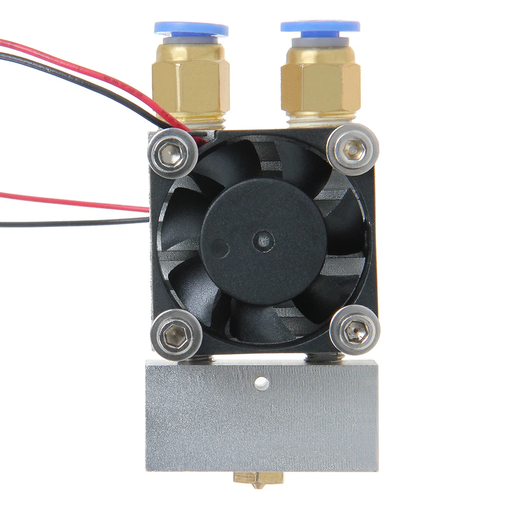 

Geeetech MK8 Extruder Dual Head Dual Nozzles 0.3/0.35/0.4/0.5mm for Reprap 3D Printer 1.75/3MM Filament