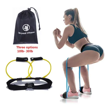 

Booty Butt Bands Resistance Band Adjustable Waist Belt For Powerful Fitness Workout Exercise Training For Jumping, Sprinting