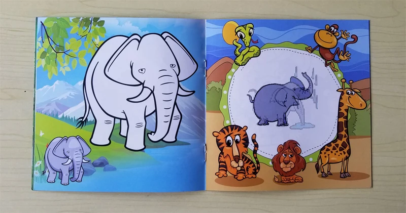 22 Pages Cute Animal Style Secret Garden Painting Drawing Kill Time Book Will Moving DIY Children's Puzzle Magic Coloring Book 22 Pages Cute Animal Style Secret Garden Painting Drawing Kill Time Book Will Moving DIY Children's Puzzle Magic Coloring Book