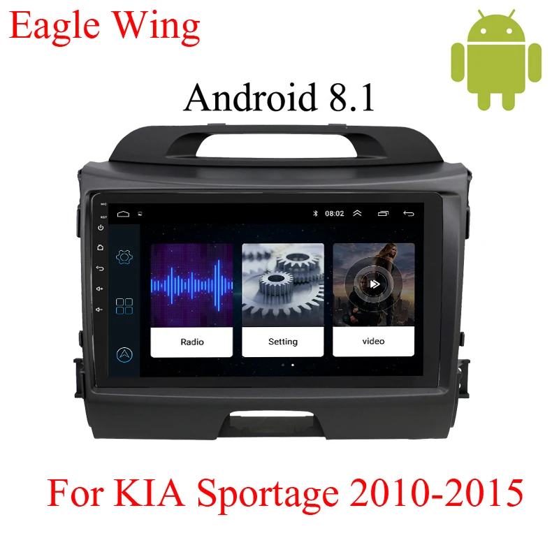 Android 8 1 автомобильный dvd навигационный плеер для KIA Sportage с автомобильным радио