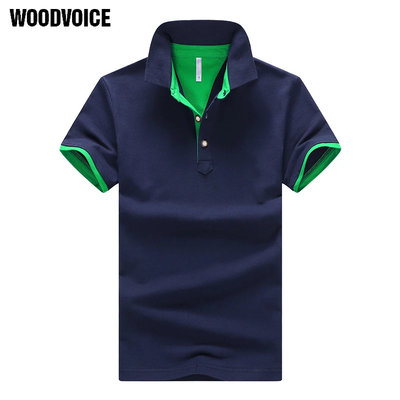 

Woodvoice Brand Polo Shirts Men Summer Short Sleeve Polo Shirts Breathable Casual Camiseta Cotton Camisa Polos Homme Shirts Male