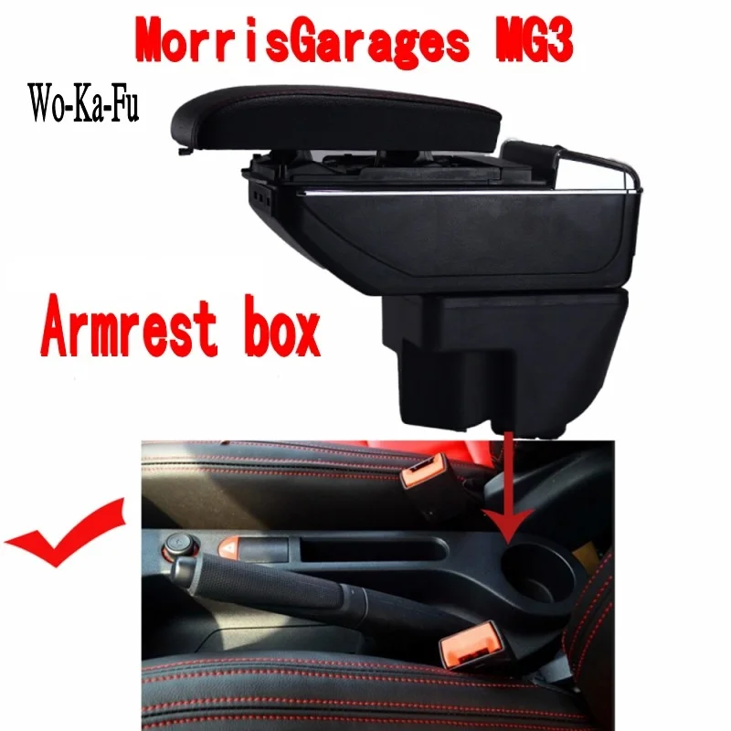For MorrisGaragesMG3 mg3 armrest box central Store content Storage box