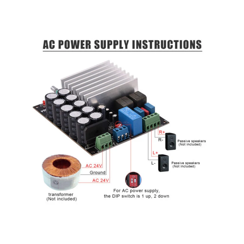 MOOL TDA8954 210 Вт+ 210 Вт стерео 2,0 сверхвысокая мощность двойной канальный аудиоусилитель доска