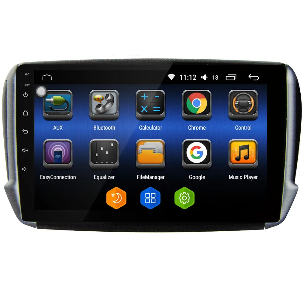 Top 10.1" IPS 4G DSP Carplay Android 8 Octa Core 4GB RAM 64GB ROM BT Car DVD Multimedia Player Radio For Peugeot 2008 208 2013-2018 1