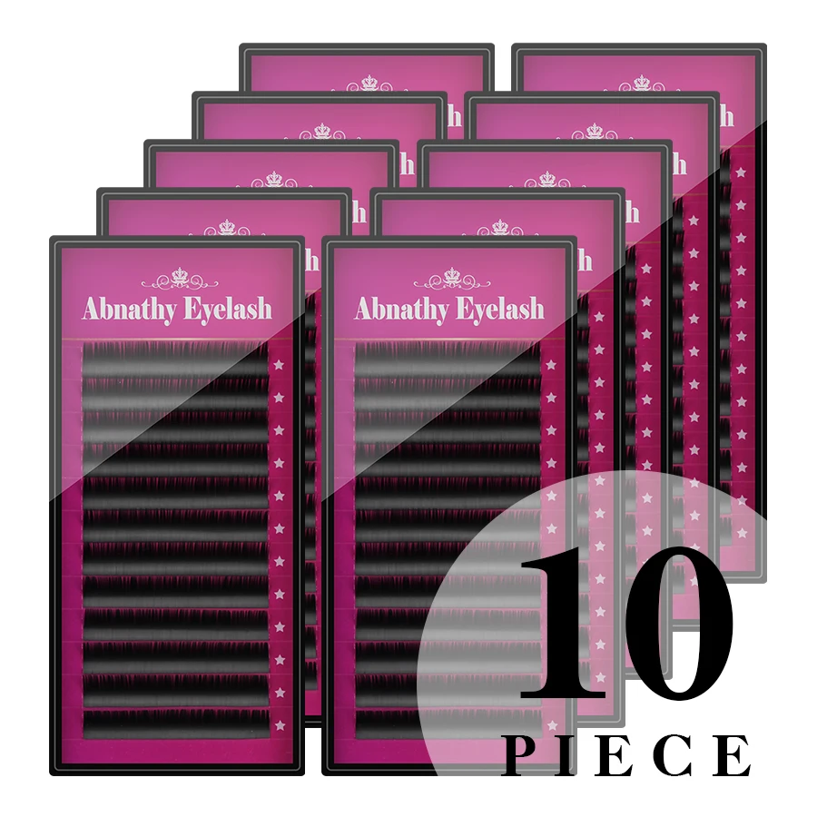 

Abnathy 10pcs/Lot All sizes Mink Eyelash Extension artificial eyelash Fake False Eyelash