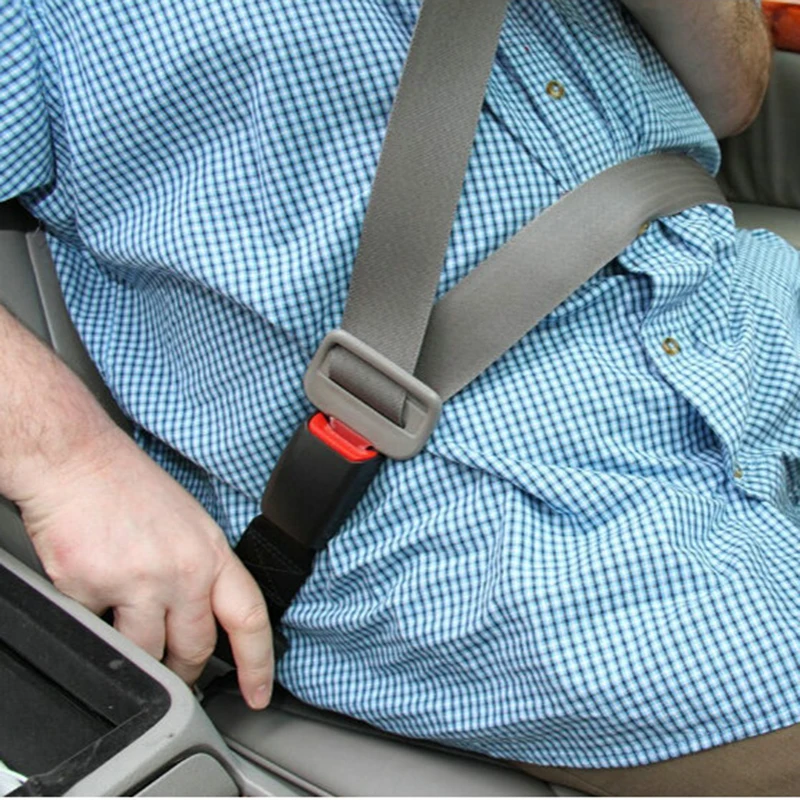 E24 7/8" Car Seat Belt Safety Extension Seatbelt Extenders for Cars Auto Belts Longer For Child Seats-Black Beige Gray seat belt extender seat belt extender kit