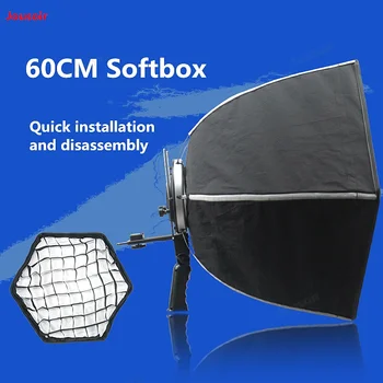 

60cm Hexagonal Softbox fast Softbox Portable Quick Installation and disassembly with handle Studio Photography CD50 T11
