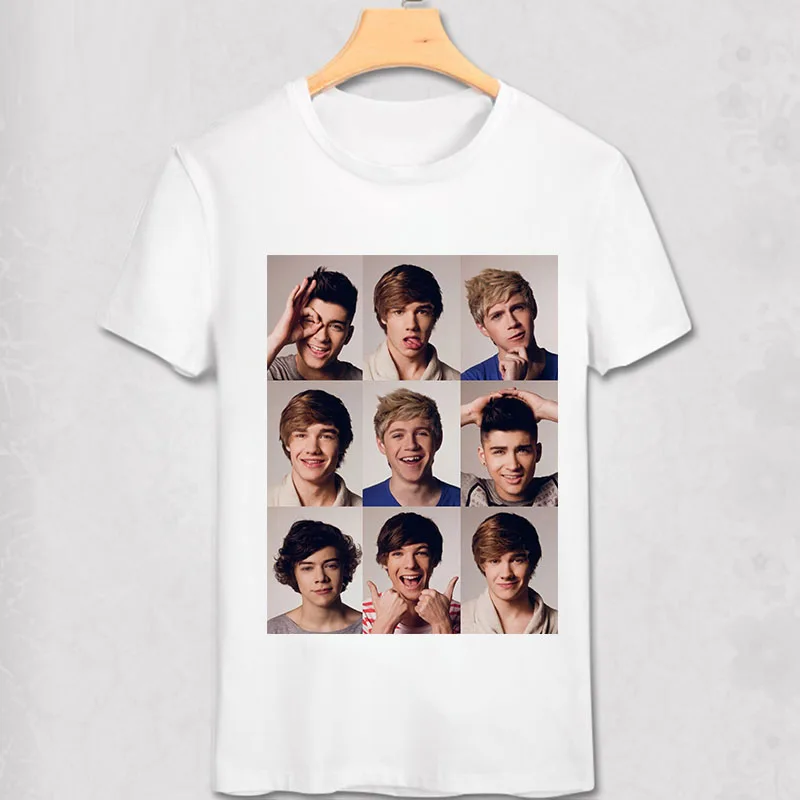 One Direction T shirt Louis Tomlinson Niall Horan Liam Payne Harry Styles Pop Music Stars Fans T-shirt 1D Casual Funny shirt