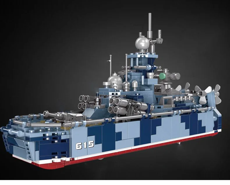 

XINGBAO 06027 745PCS Military Series The Air-cushion Vessel Set Building Blocks New Ship Model Kids Bricks Toys Christmas Gifts