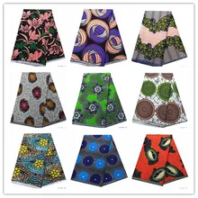 Последняя Горячая нигерийская африканская парафинированная ткань печатный воск ткань со стразами, полиэстер Африканский материал одежды 237