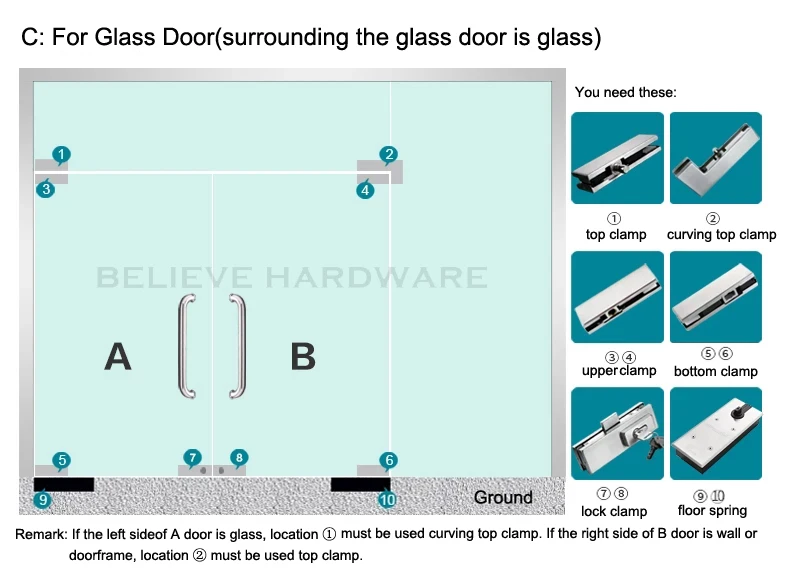 Available for total glass door 2 
