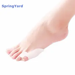 Весна двор (2 пары/Лот) гель небольшой носок накладка против мозолей протектор при захождении пальцев друг на друга ортопедические ног