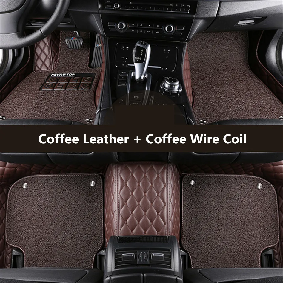 Auto Floor Mats For Jaguar XF 2012-2015 Foot Carpets Step Mat High Quality Embroidery Leather Wire coil 2 Laye | Автомобили и