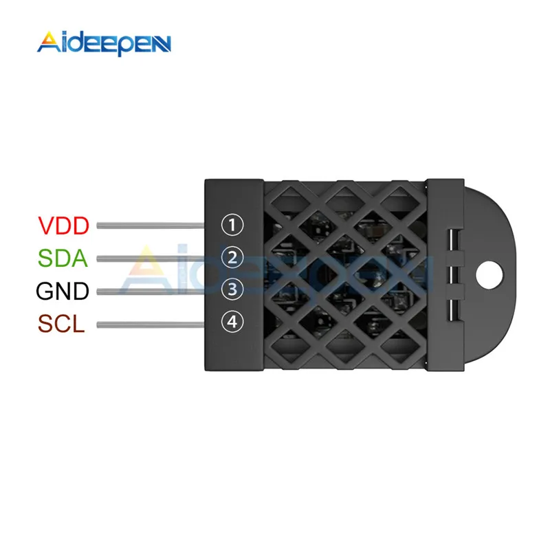 FHT20 цифровой Температура влажности Сенсор модуль SHT20 чип DC 3,3 V-5,5 V Поддержка I2C 4 Pin черный/белый цвет для метеостанции