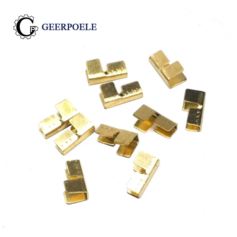 

100 pcs/lot 6.3 Crimping Button 0.75-2.5 Splice Terminals Cold-pressed Connector Cable Electric Sertir Wire Quick Connection