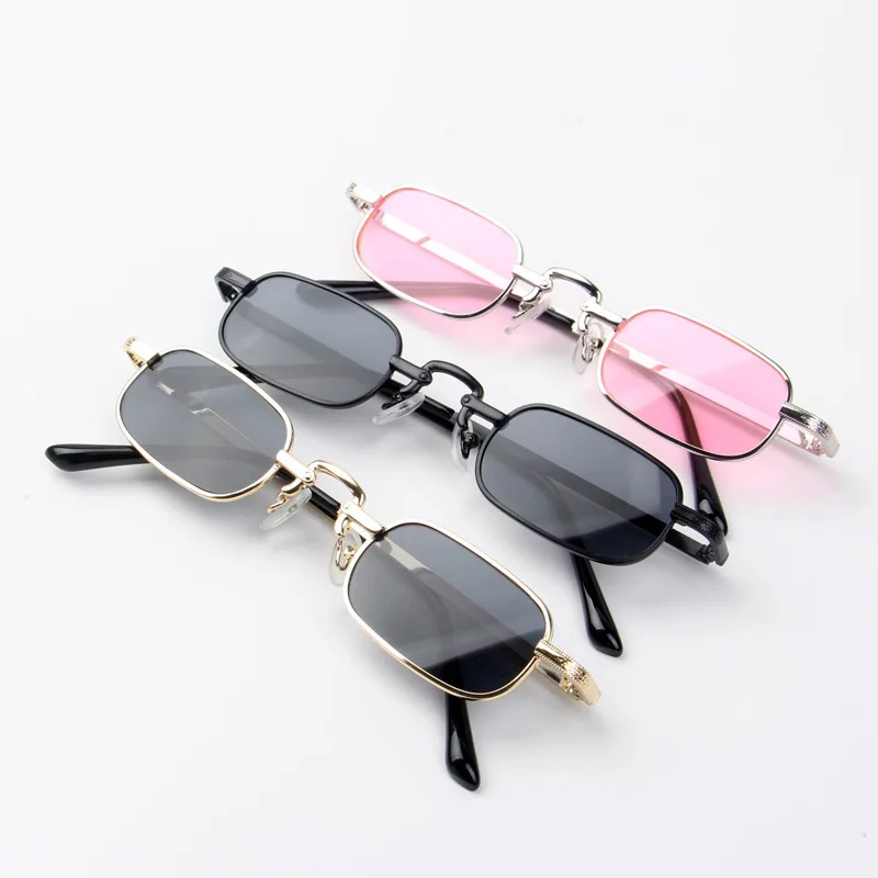 Iboode, поляризационные солнцезащитные очки, металлическая Узкая оправа, детские солнцезащитные очки, ретро очки для мальчиков и девочек, UV400, солнцезащитные очки