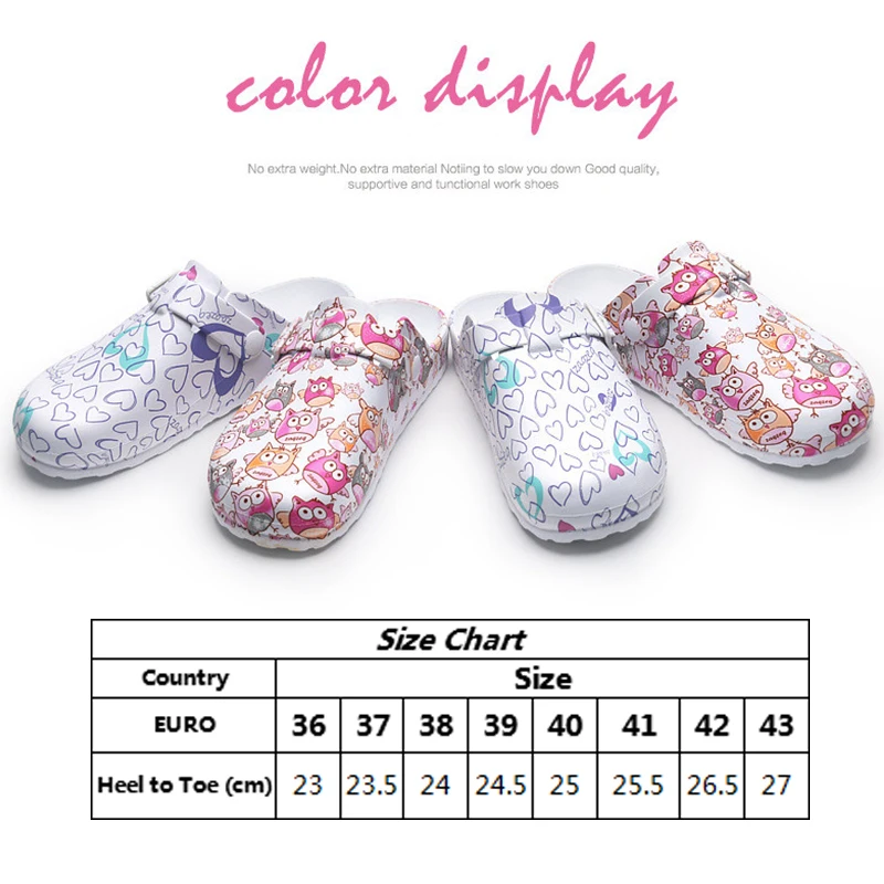 Lizeruee Wholesale Nursing Clogs Hospital Surgical Medical Anti slip Slippers Cartoon Workwear Cleaning Shoes Lab SPA Slippers|Тапочки| |