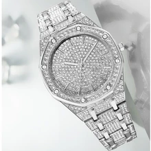 Мужские часы, модные, с бриллиантами, Автоматическая Дата, кварцевые часы для мужчин, золото, нержавеющая сталь, деловые мужские часы, Топ бренд, роскошные часы