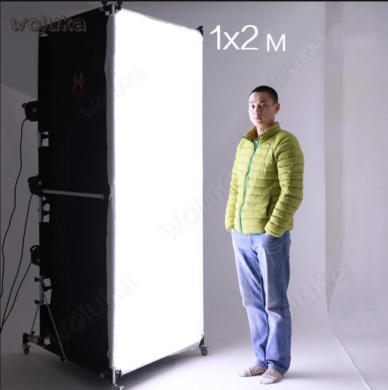 Falconeye 도르래가 있는 대형 소프트 박스, 소프트 라이트 칼럼, 대형 소프트 박스, 사진 박스, 소프트 스크린 SBC-1020, CD50 T06, 1x2m 이동 가능