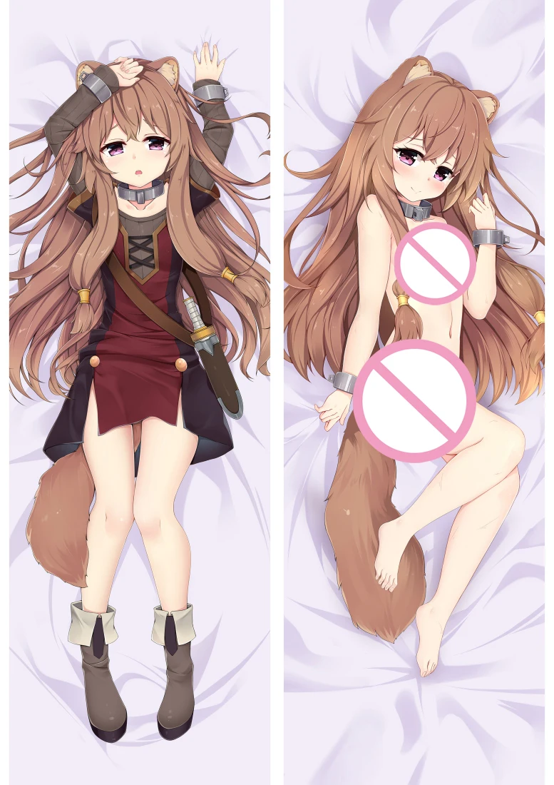 2019 янское обновление аниме The Rising of the Shield Hero Filo Raphtalia Dakimakura Чехол для подушки тела
