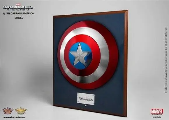 

King Arts 1/1 MPS004 Avengers Captain America metal Shield wearable-Wall hanging