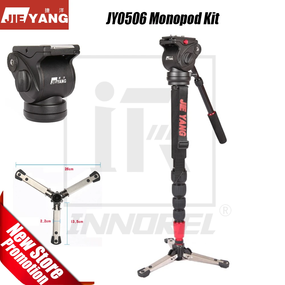 Jieyang Jy0506 Jy0506 Aluminum Alloy Professional Monopod Video Tripod