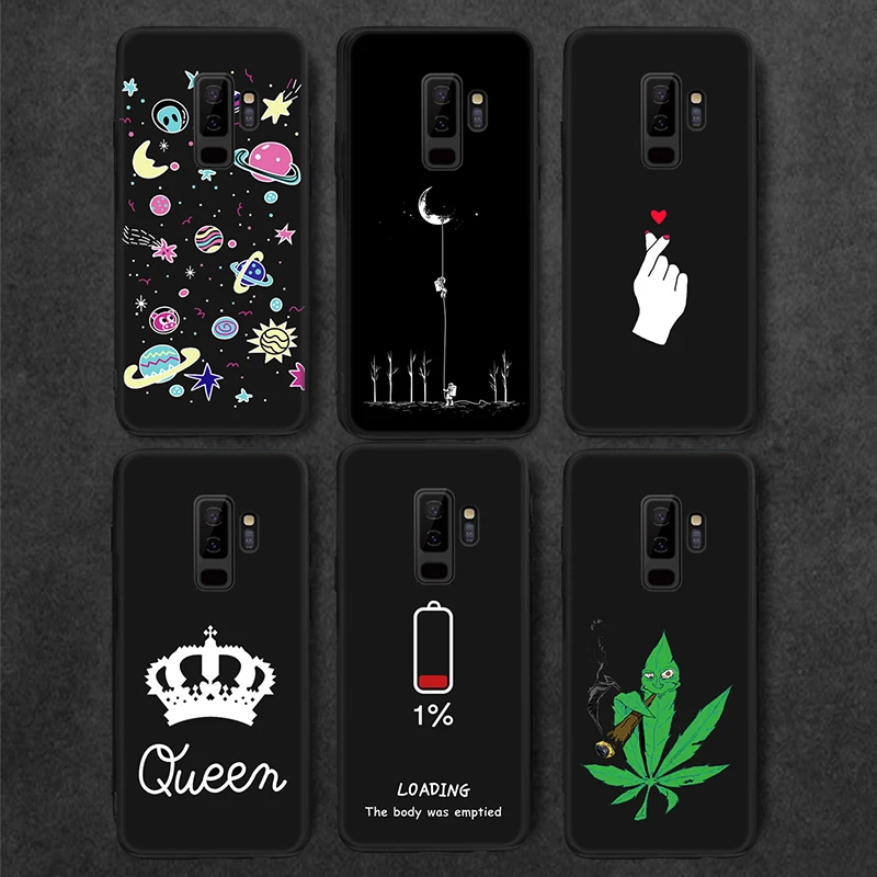 

Fashion Love Heart Painted Slim Case For Samsung Galaxy A5 A7 2017 A30 A50 S9 S8 S10 E A6 A8 Plus A9 2018 Note 8 9 Soft Cover