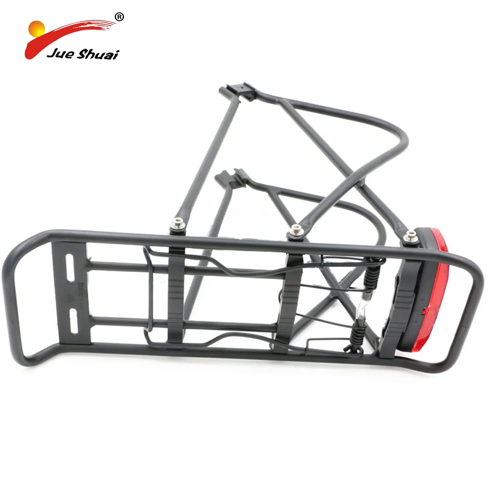 Sale Aluminium Alloy Electric Bicycle Luggage Carrier with Taillight 24inch 26inch Rear Rack Adjustable Mountain Road Bike Accessorie 1 Sale Aluminium Alloy Electric Bicycle Luggage Carrier with Taillight 24inch 26inch Rear Rack Adjustable Mountain Road Bike Accessorie 1