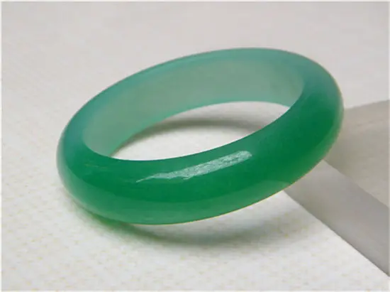 

Hot sell ->@@ 59.5MM NEW VINTAGE CHINA FASHION BEAUTIFUL GREEN JADE GEMS BANGLE JADE BRACELET NEW -Top quality free shipping