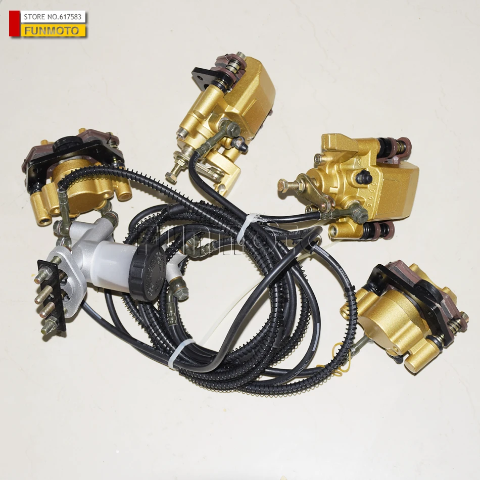 Один комплект тормозной системы подходит для XT1100/650/800 багги/kinroad 1100cc gokart / 650cc/800cc