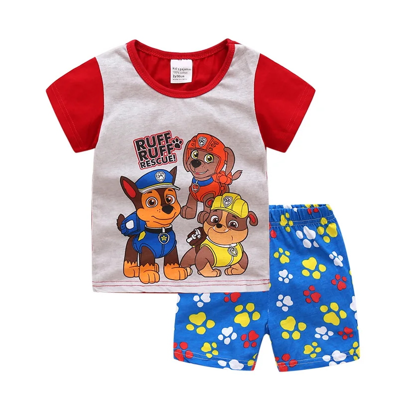 2018 Kigurumi Children Clothes Sets Spiderman Mickey Kids Clothes Infantis Conjunto Menino Tracksuit for Boy Pajamas Sport Suits