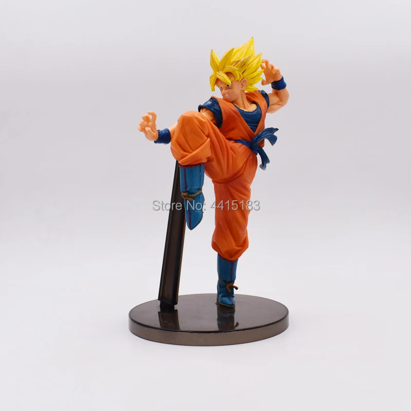 10"25 cm Anime Dragon Ball Z Super Saiyan Son Goku Red PVC Action Figure Doll Model Toy Halloween Christmas Gift For Children