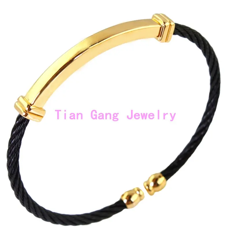 Fashion Women Mens font b Jewelry b font 316l Stainless Steel Twisted Chain Black font b