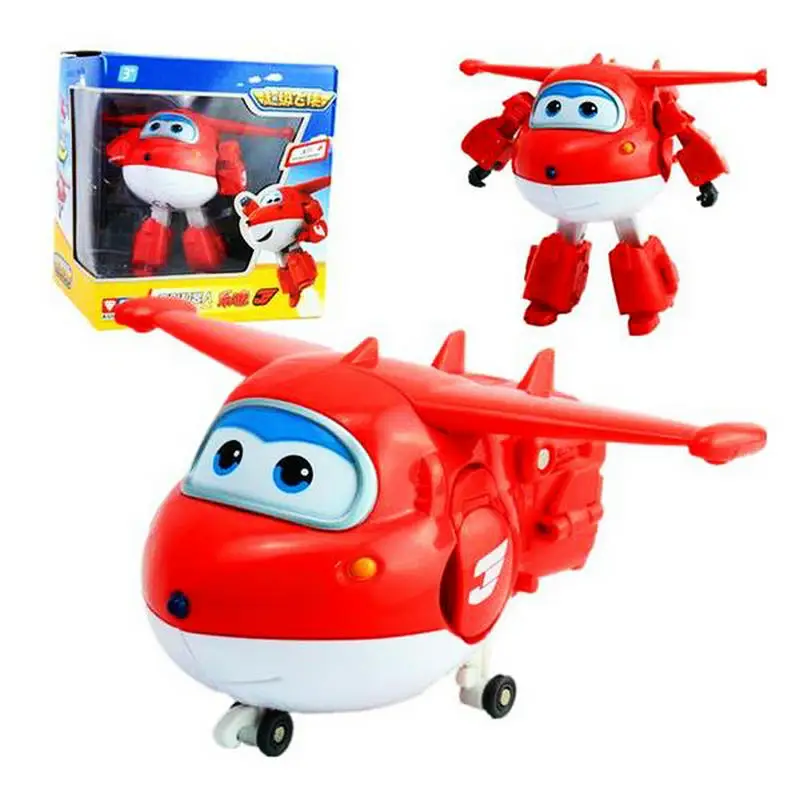 

Big!! 15 cm Super Wings ABS Deformation Airplane Robot Action Figures Super Wing Transformation toy for children gift Brinquedos