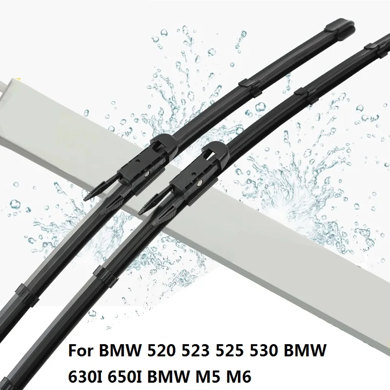 

2pieces/set Car Windshield Wiper Blades dedicated wipers For BMW 520 523 525 530 BMW 630I 650I BMW M5 M6 interface 4