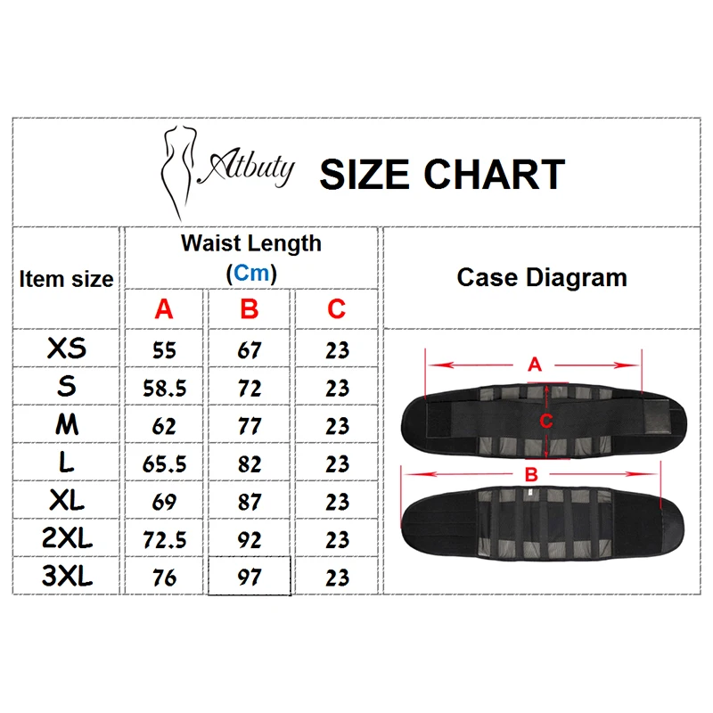 Atbuty женский поясной формирователь спортивный массажный пояс для снижения веса жир поддержка спины Талии Тренажер Корректирующее белье