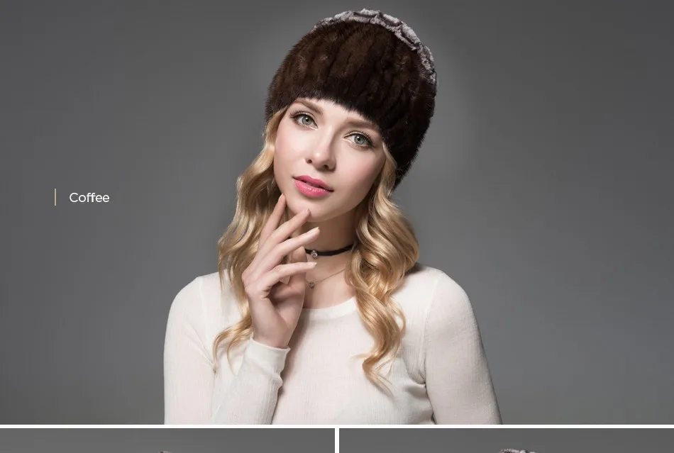 fur woman winter hats PCM023 (14)