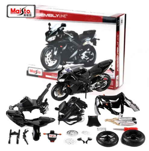 Maisto 1:12 YAMAHA YZF R1 Сборка DIY мотоцикл велосипед модель комплект мальчик игрушки