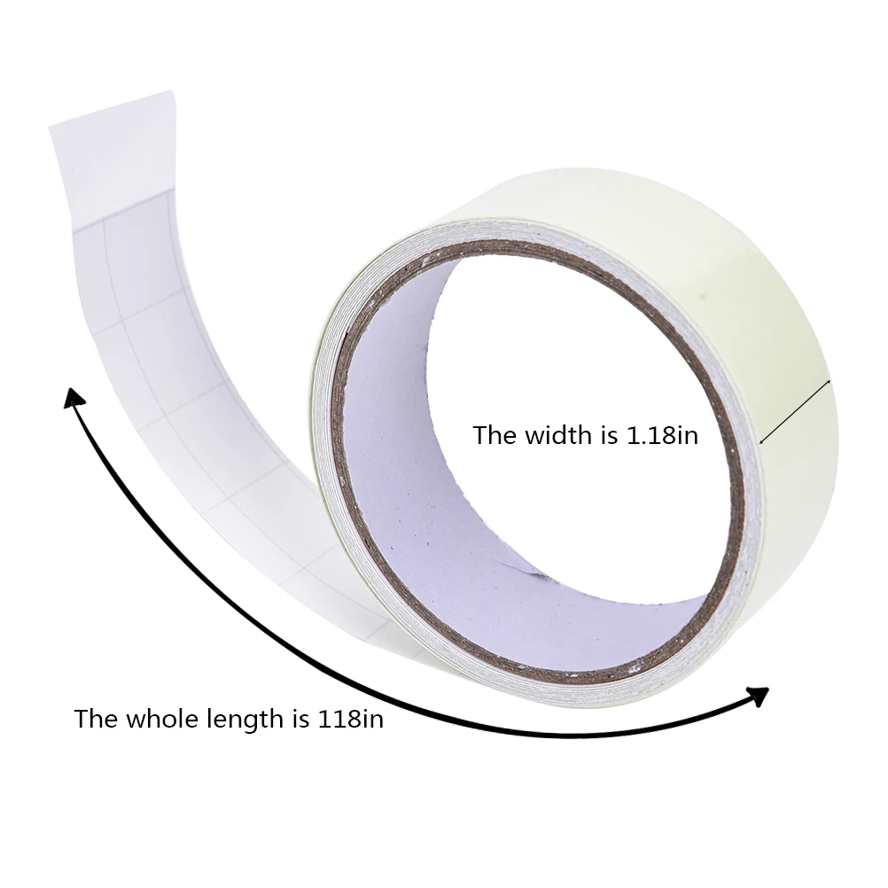 1 рулон 118 дюймов светится в темноте лента безопасности самоклеющаяся лента Люминесцентная светящаяся