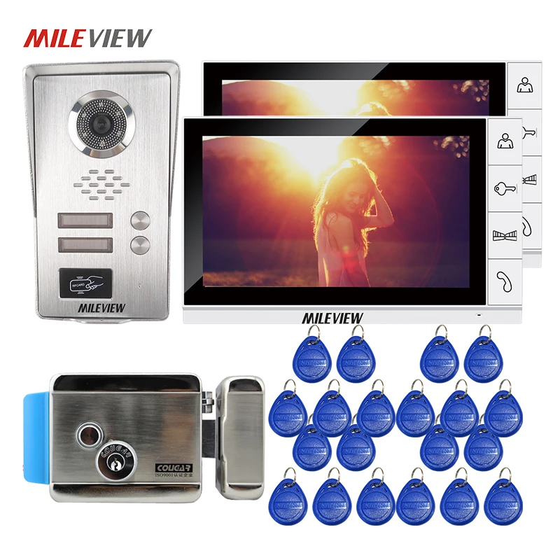 Free Shipping 9 Lcd Video Door Phone Intercom System 2