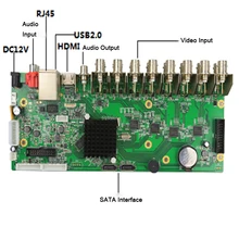 Seculink 4CH 8CH 16CH CCTV DVR печатной платы AHD 5-в-1 Гибридный Регистраторы 1080N материнская плата PAL/NTSC чип Hisilicon мобильное приложение