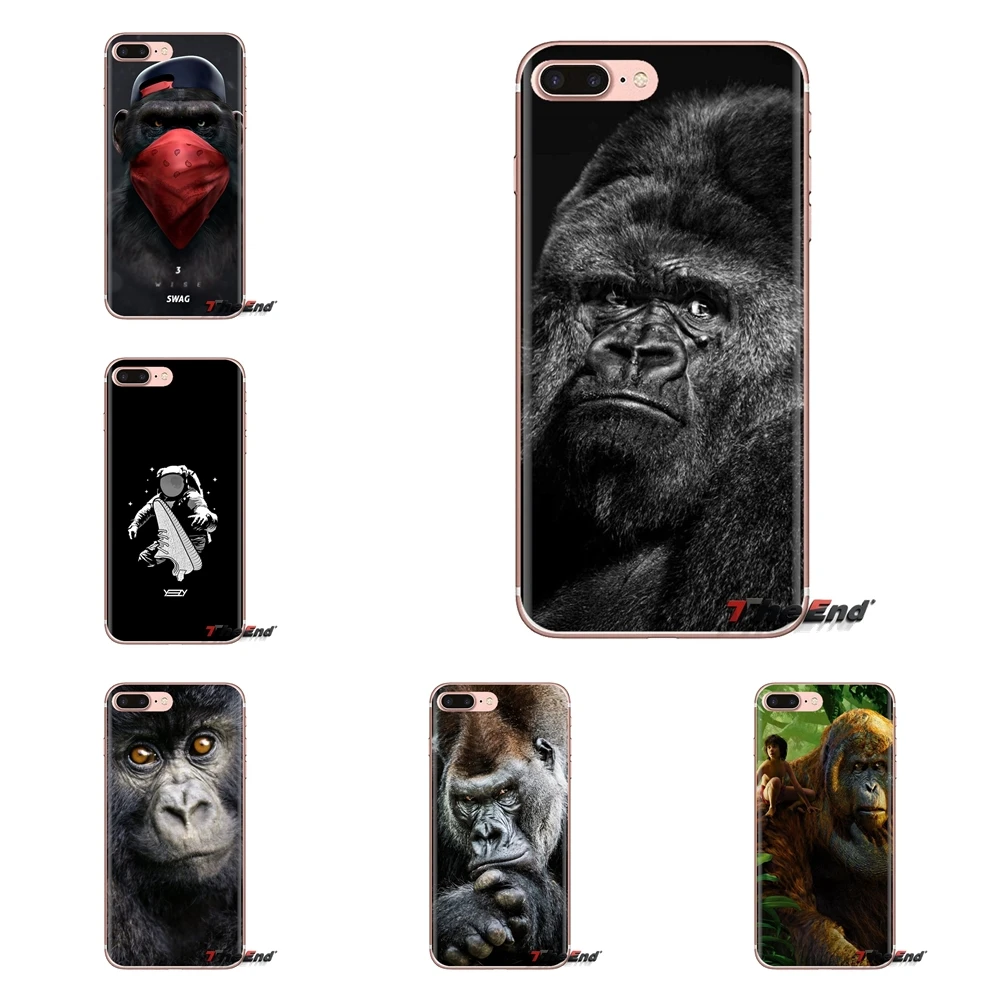 Transparent Soft Cases Covers Angry Gorilla iPhone Wallpaper For Huawei Mate Honor 4C 5C 5X 6X 7 7A 7C 8 9 10 8C 8X 20 Lite Pro |