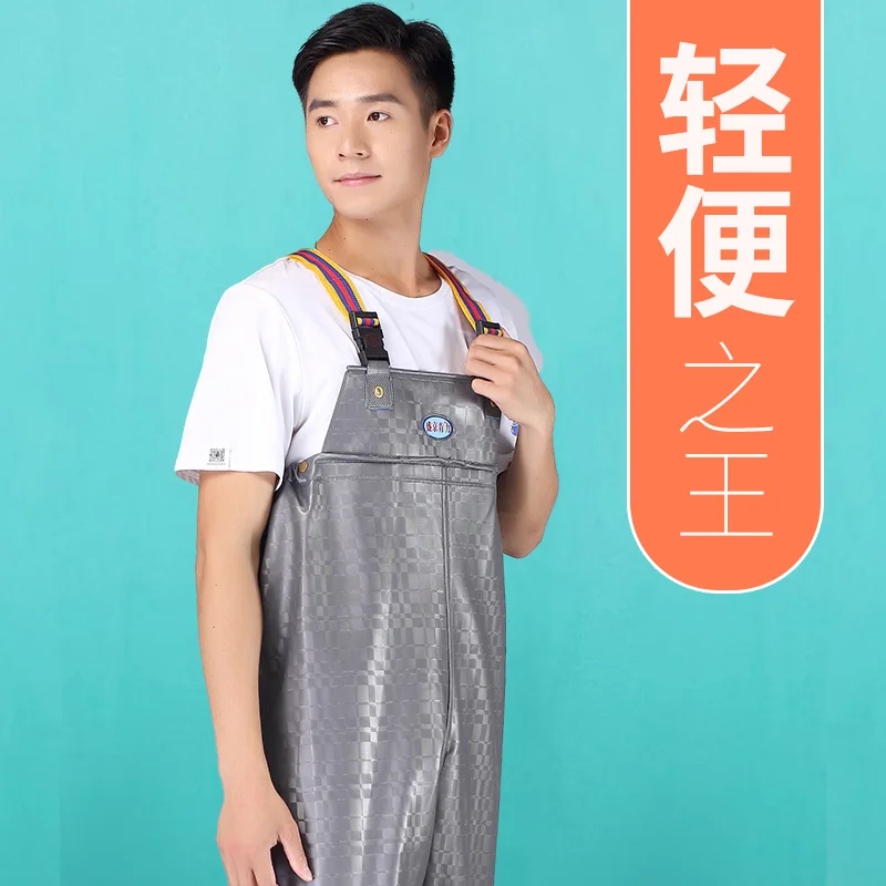 

waders waterproof clothing chest waders hunting fishing jacket 38-44Men Anti-wear Waders Pants Boots Fishing Suspender Jumpsuit