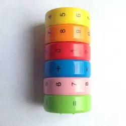 Образование Магнитная Математика цифры цилиндр обучения игрушка-калькулятор игрушечные счеты